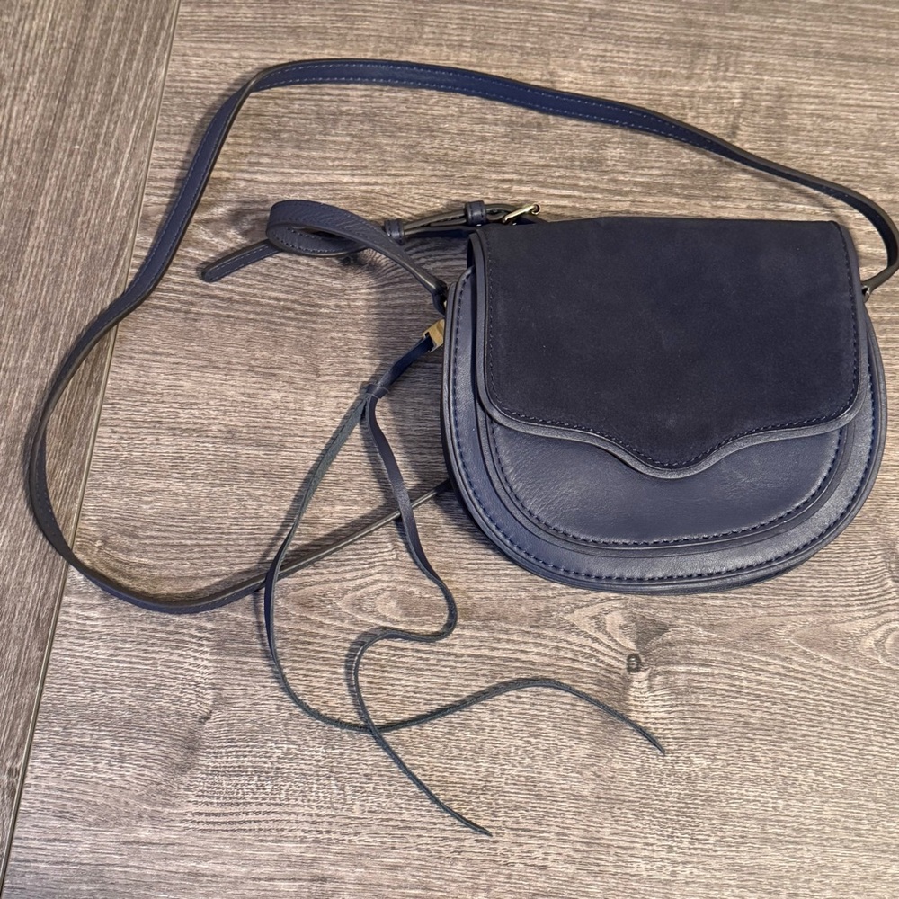 Rebecca Minkoff navy blue mini crossbody bag